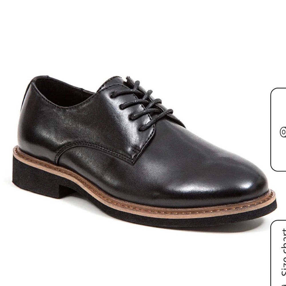 Deer Stags Kids’ Denny Lace-Up Dress Comfort Oxford In Black Size 11M​‎
